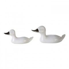 Casablanca, керамическая маленькая утка &quot;Эмми&quot;, цвет бело-серебристый