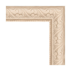 Зеркало настенное EVOFORM в багетной раме белёный дуб, 54х144 см, BY 1071