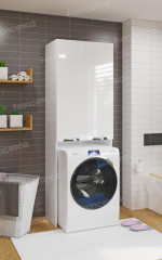 Шкаф напольный для стиральной машины Francesca Доминго 67 белый