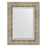 Зеркало настенное с фацетом EVOFORM в багетной раме барокко серебро, 60х80 см, BY 3398