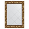 Зеркало настенное с гравировкой EVOFORM в багетной раме Византия золото, 79х106 см, BY 4199