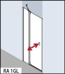 Душевая дверь Kermi Raya RA 1GL 10020VAK