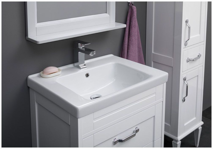 Тумба с раковиной Aquanet Денвер 65 белый