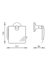 Держатель для туалетной бумаги AltroBagno Corposo 080909 Cr