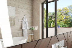 Зеркало Vigo Elen Luxe 70 с подсветкой и часами