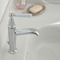 Смеситель для раковины Jacob Delafon Cleo 1889 с донным клапаном, хром глянцевый (E24307-CP)