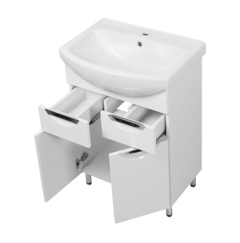 Комплект для ванной Ceruttispa тумба Калабрия 60 с умывальником Изео 60