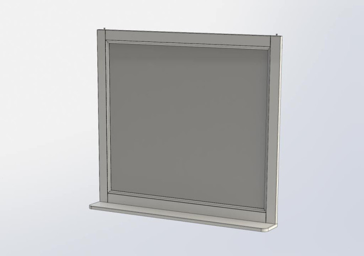 Зеркало Aquanet Бостон 100 белый