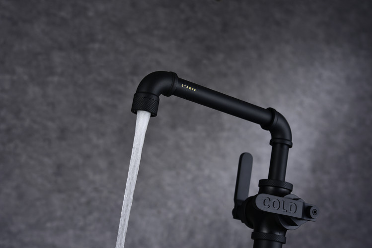 Смеситель для кухни Paulmark LOFT, Lo226006-401, PVD антрацит, Paulmark