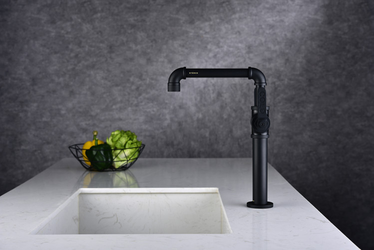 Смеситель для кухни Paulmark LOFT, Lo226006-401, PVD антрацит, Paulmark