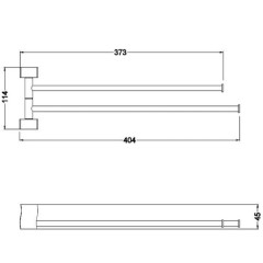 Держатель для полотенец Schein Swing 32824