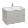Тумба под раковину AQUATON Сохо 75 подвесная, Слэйт\Галька серая (1A258101AJ9A0)