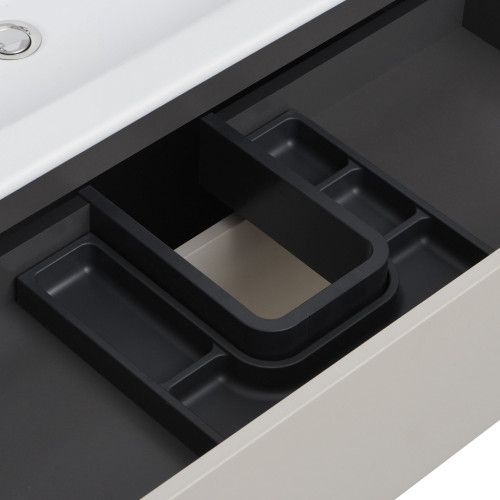 Тумба под раковину AQUATON Сохо 75 подвесная, Слэйт\Галька серая (1A258101AJ9A0)