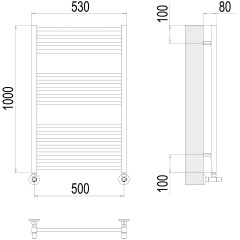 Полотенцесушитель TERMINUS Люкс Ватикан П16 500х1000 NEW