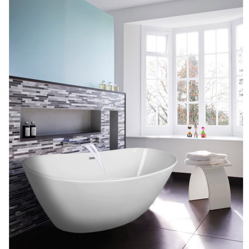 Ванна акриловая 1800x820 Azario EASTON AZ-1337 свободностоящая, в комплекте с сифоном и металлической рамой