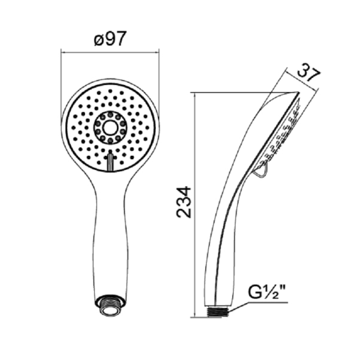 Ручной душ Milardo 3203F97M18