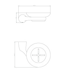 Мыльница стеклянная RUSH Devon (DE75411)