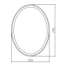 Зеркало AZARIO Италия 570х770 LED-подсветка с диммером, сенсорный выключатель (ФР-00000846)