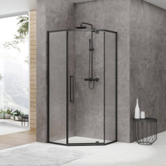 Душевое ограждение  Black&amp;White S875 100x100