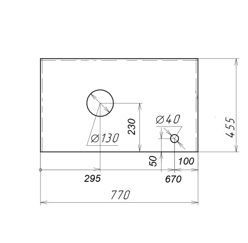 Столешница МДФ ФЛАЙ-80 см cерая