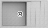 Кухонная мойка GRANFEST LEVEL 860L 860х500 1-чаша+крыло, серый