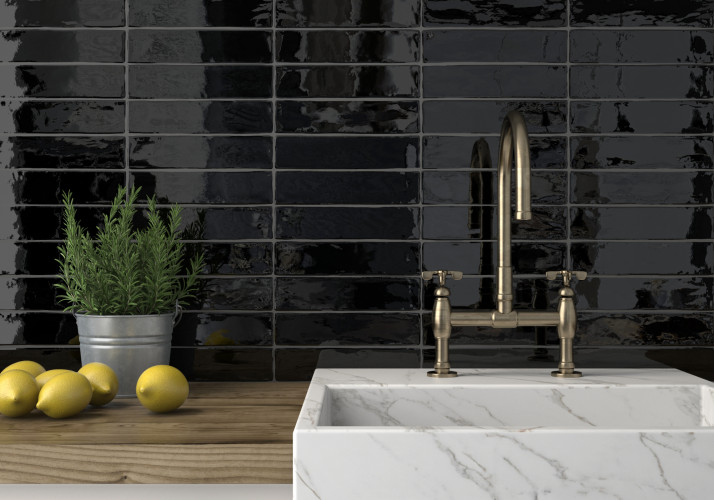 Плитка Geotiles Soho Negro 6x25 Leviglass (0,48 кв.м.)