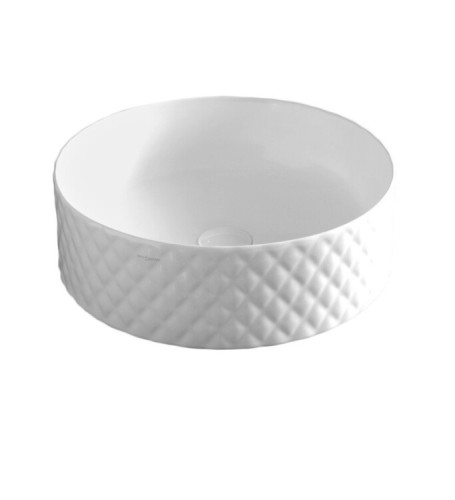 Раковина Artceram Rombo 440*440*145 отверстия для смесителя-отсутствуют белый матовый