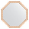 Зеркало настенное Octagon EVOFORM в багетной раме белёный дуб, 70,8х70,8 см, BY 3699