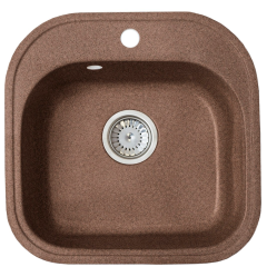 Кухонная мойка Formastone Fosto  КМ 48-49, квадратная, ореховая карамель