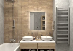 Зеркало Континент Trezhe Led 600х700 с бесконтактным сенсором, холодная подсветка