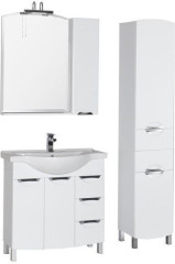 Мебель для ванной Aquanet Асти 85 белый