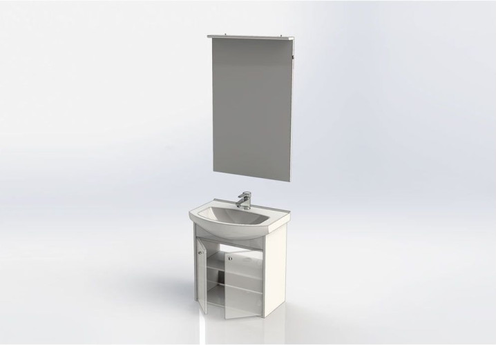 Мебель для ванной Aquanet Грейс 60 дуб кантербери/белый (2 дверцы)