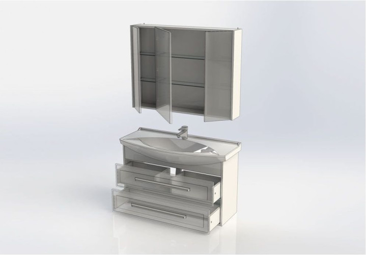 Мебель для ванной Aquanet Остин 105 белый