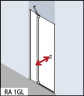 Душевая дверь Kermi Raya RA 1GL 12020VAK