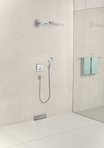 Шланговое подсоединение Hansgrohe FixFit Square с клапаном обратного тока, хром (26455000)