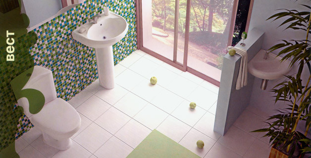 Унитаз-компакт напольный Santeri Вест с сиденьем стандарт