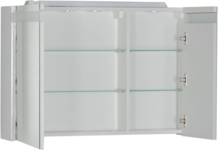 Зеркало-шкаф Aquanet Лайн 90 L белый