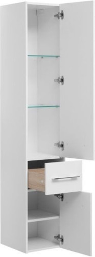 Шкаф-пенал для ванной Aquanet Августа 35 белый