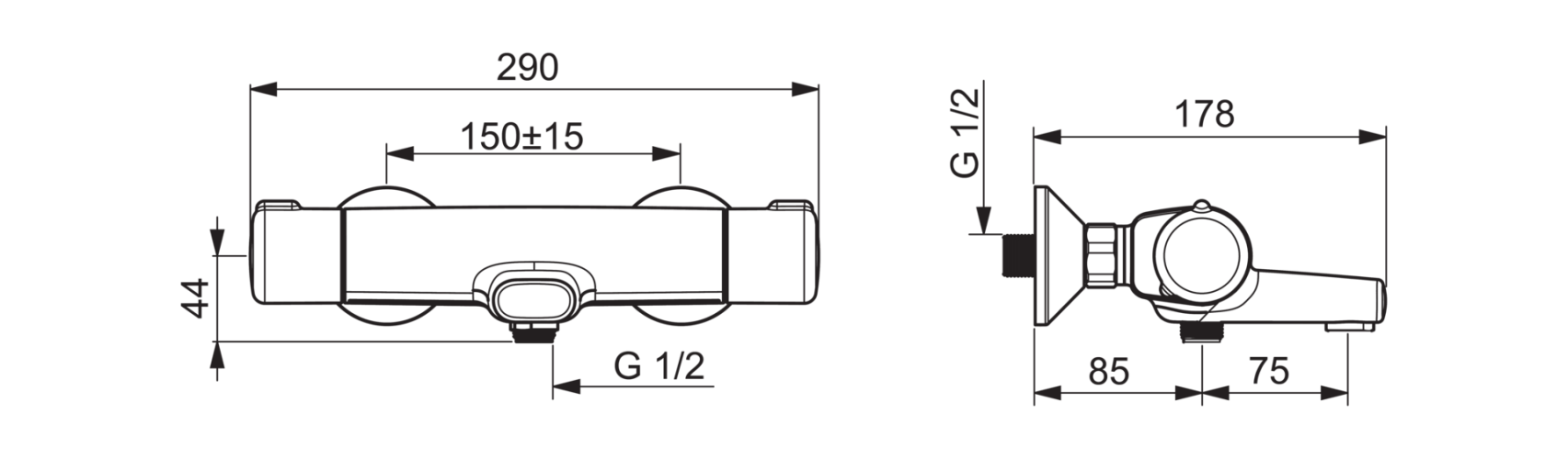 Cмеситель для ванны и душа Oras Nova (7462U)