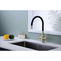 Смеситель для кухни Paulmark Salix, бронза, 213419-BR, Paulmark