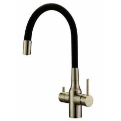 Смеситель для кухни Paulmark Salix, бронза, 213419-BR, Paulmark