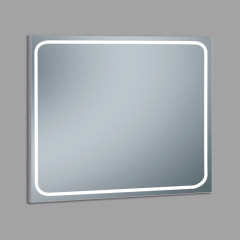 Xpertials EMIN, зеркало 100х80 см, LED свет, вкл/выкл с диммером, профиль матовый хром