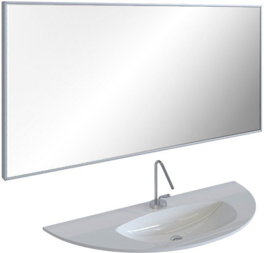 Зеркало De Aqua Сильвер 12075 серебро (без фацета)