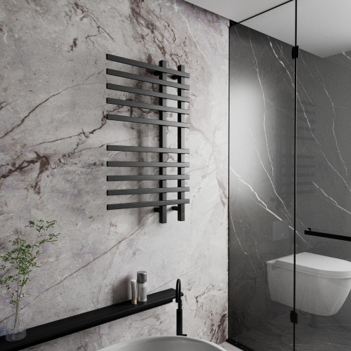 Полотенцесушитель электрический (лесенка) Bauedge Wind DB-0055, 60x100 см