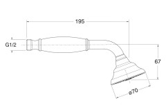 Душевая лейка Cristina PD 106