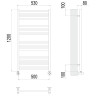 Полотенцесушитель TERMINUS Люкс Ватикан П18 500х1200 NEW