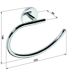 Кольцо для полотенец Bemeta Alfa 102402062