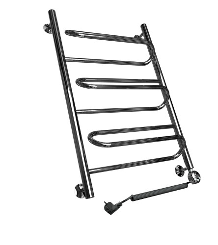 Полотенцесушитель электрический Двин W Electro форма лесенка 80х50 ТЭН справа цвет Хром (4627085898306)