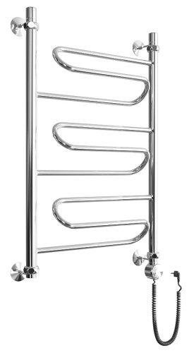 Полотенцесушитель электрический Двин W Electro форма лесенка 80х50 ТЭН справа цвет Хром (4627085898306)