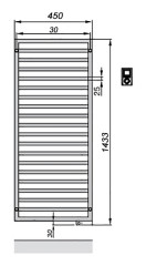 Полотенцесушитель Zehnder Quaro QAE-140-045/ID